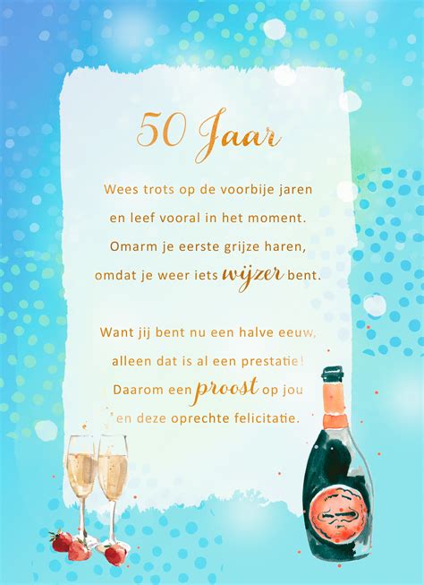 man 50 jaar tekst|50 Jaar verjaardag 